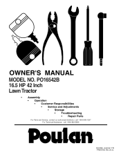 Poulan PO16542B User Manual