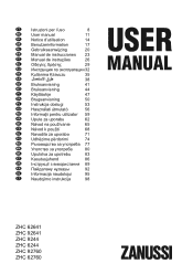 Zanussi ZWF61204W Product Manual