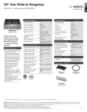 Bosch RGM8058UC Product Spec Sheet