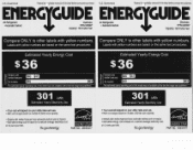 Frigidaire FPRU19F8WF Energy Guide