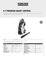 Karcher K 7 Premium Smart Control Product information