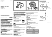 Sony SNCVB630 Installation Guide (SNC-VB series installation manual)
