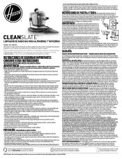 Hoover FH14051 Product Manual Spanish