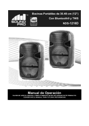 Naxa NDS-1218D Spanish Manual