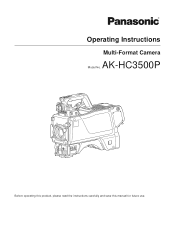 Panasonic AKHC3500 AKHC3500 User Guide