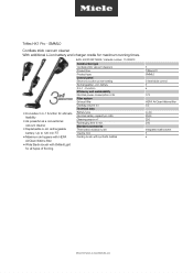 Miele Triflex HX1 Pro - SMML0 Product sheet