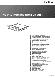Brother International MFC-L3710CW Belt Unit Replacement Guide