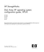 HP XP1024 HP StorageWorks Disk Array XP operating system configuration guide: HP-UX (A5951-96016, December 2005)