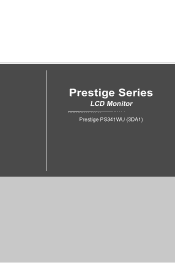 MSI Prestige PS341WU User Manual