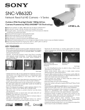 Sony SNCVB632D Specification Sheet (SNC-VB632D Spec Sheet)