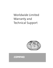 Compaq Presario X1000 Compaq Presario Notebook PC series - Worldwide Limited Warranty and Technical Support