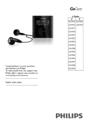 Philips SA1929 User manual