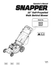 Snapper SPV2270HW Operater's Manual