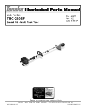 Tanaka TBC-260SF Parts List
