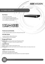 Hikvision DS-7608NI-Q2/8P Data Sheet