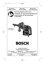 Bosch 11317EVS Operating Instructions