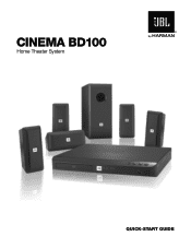 JBL Cinema BD100 Quick Start Guide EN