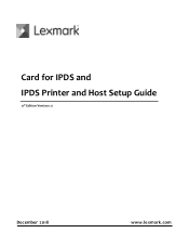 Lexmark CS727 Card for IPDS: IPDS Printer and Host Setup Guide 9th ed.