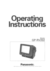 Panasonic GPRV202 GPRV202 User Guide