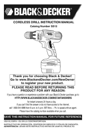 Black & Decker SS12C Type 2 Manual - SS12