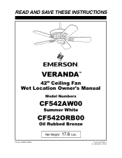 Emerson CF542 Owner Manual