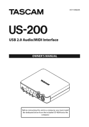 TASCAM US-200 owners manual