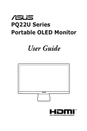 Asus ProArt PQ22UC PQ22U Series User Guide
