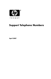 Compaq ProLinea 500 Support Telephone Numbers