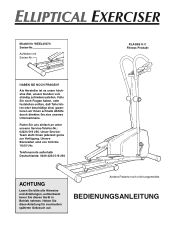 Reebok Elliptical Exerciser/rel2i German Manual