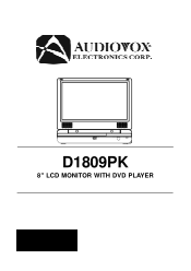 Audiovox D1809PK User Guide