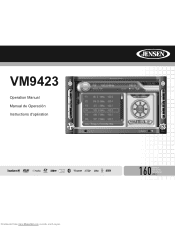 Audiovox VM9423 Operation Manual