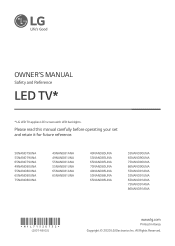 LG 55NANO90UNA Owners Manual