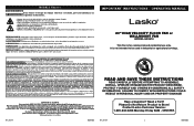 Lasko H20610 User Manual
