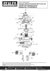 Sealey PC200SD Parts Diagram