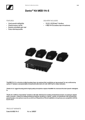 Sennheiser MEB 114 Product specification Dantetm Kit MEB 114-S