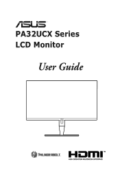 Asus ProArt Display PA32UCX PA32UCX Series User Guide