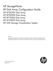 HP XP20000 HP StorageWorks XP Disk Array Configuration Guide (T5278-96047, May 2011)
