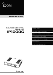 Icom IP1000C Instruction Manual ver. 2.30