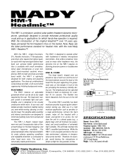 Nady HM-1 Use and Care Manual