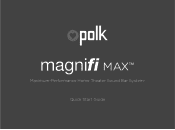 Polk Audio MagniFi MAX User Guide 2