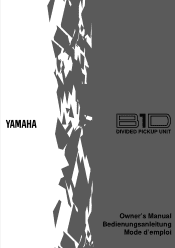 Yamaha B1D Owner's Manual