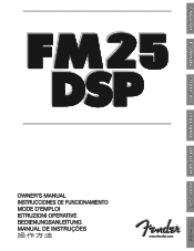 Fender FM 25 DSP Owners Manual
