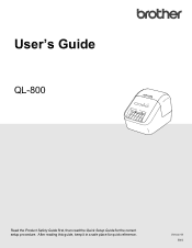 Brother International QL-800 Users Guide