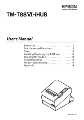 Epson TM-T88VI-i Users Manual