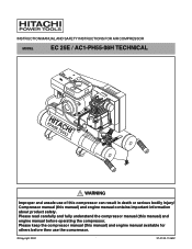 Hitachi EC25E Instruction Manual