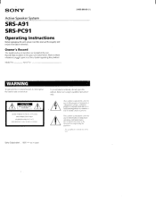 Sony SRS-PC91 Users Guide