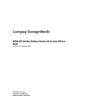 HP StorageWorks MA6000 Compaq StorageWorks HSG60 ACS Solution Software V8.6 for Linux X86 and Alpha Installation and Configuration Guide