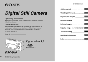 Sony DSC-U40 Operating Instructions  (primary manual)