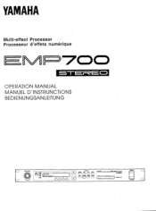 Yamaha EMP700 EMP700 Owners Manual Image