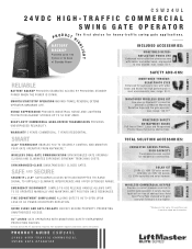 LiftMaster CSW24UL CSW24UL Product Guide - English